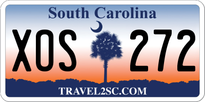 SC license plate XOS272