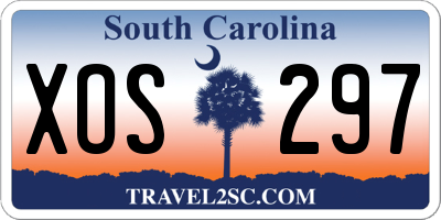 SC license plate XOS297