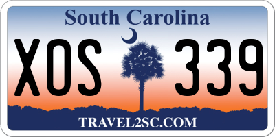 SC license plate XOS339