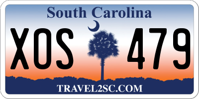 SC license plate XOS479