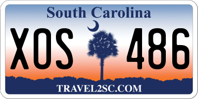 SC license plate XOS486