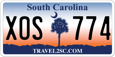 SC license plate XOS774
