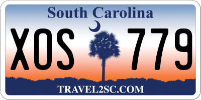 SC license plate XOS779