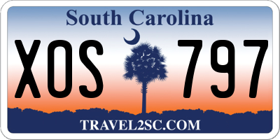 SC license plate XOS797