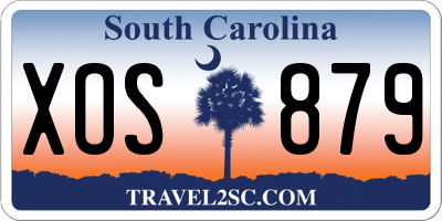 SC license plate XOS879