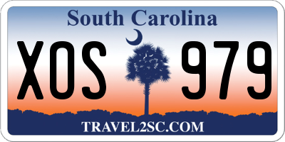 SC license plate XOS979