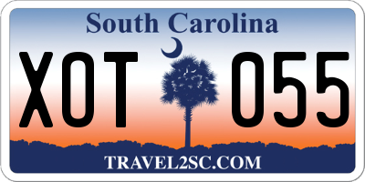 SC license plate XOT055