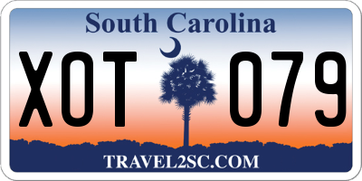 SC license plate XOT079
