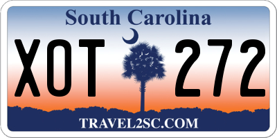 SC license plate XOT272