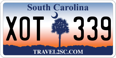 SC license plate XOT339