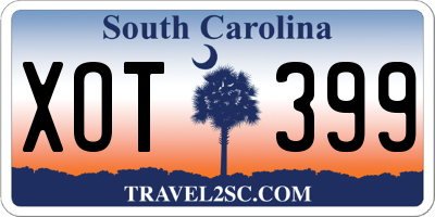 SC license plate XOT399