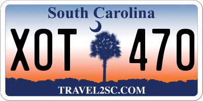 SC license plate XOT470