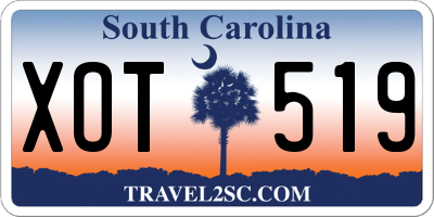 SC license plate XOT519