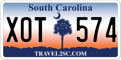 SC license plate XOT574