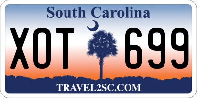 SC license plate XOT699