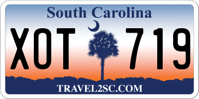 SC license plate XOT719