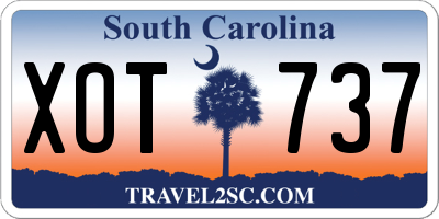 SC license plate XOT737