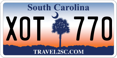 SC license plate XOT770