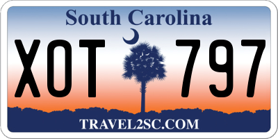 SC license plate XOT797