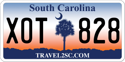 SC license plate XOT828