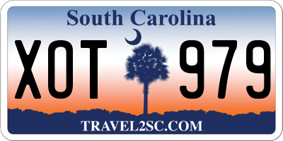SC license plate XOT979