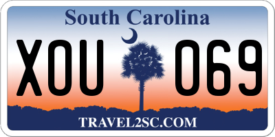 SC license plate XOU069