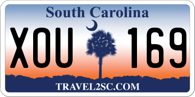 SC license plate XOU169