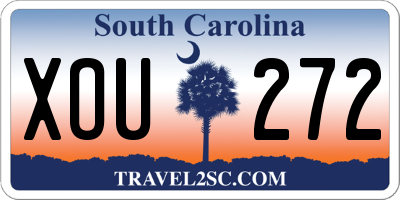 SC license plate XOU272