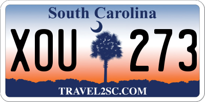 SC license plate XOU273