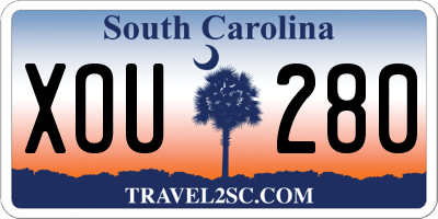 SC license plate XOU280