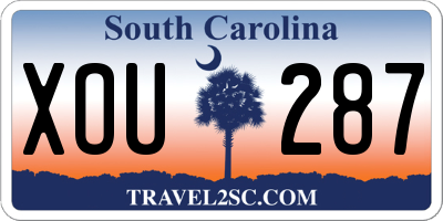 SC license plate XOU287