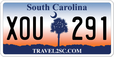 SC license plate XOU291