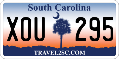 SC license plate XOU295