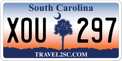SC license plate XOU297