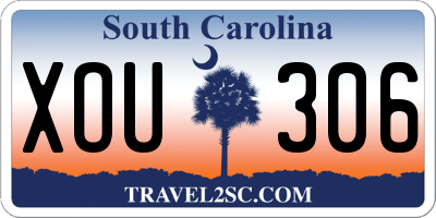 SC license plate XOU306