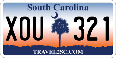 SC license plate XOU321