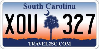 SC license plate XOU327