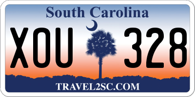 SC license plate XOU328