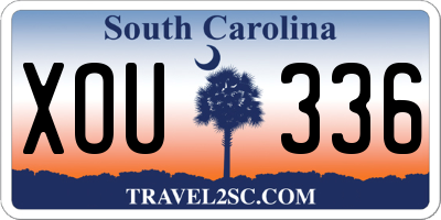SC license plate XOU336