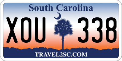 SC license plate XOU338