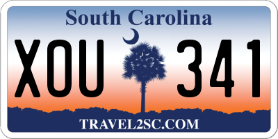SC license plate XOU341