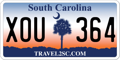 SC license plate XOU364