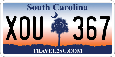 SC license plate XOU367