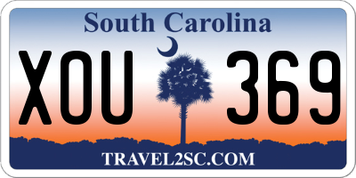 SC license plate XOU369