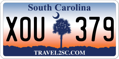 SC license plate XOU379