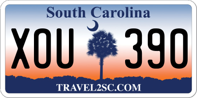 SC license plate XOU390