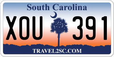 SC license plate XOU391