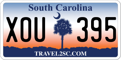 SC license plate XOU395