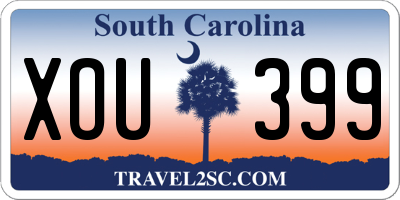 SC license plate XOU399