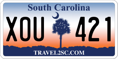 SC license plate XOU421